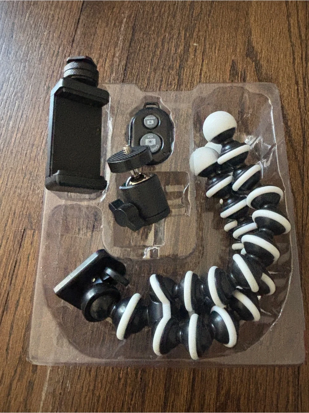TalkWorks Flexible Mini Tripod with Phone Mount and remote -